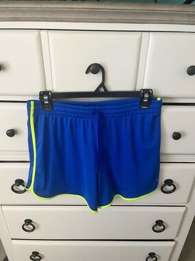 Danskin Blue Athletic Shorts with Cream Inner Lining
